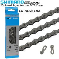 SHIMANO DEORE HG54 10 Speed Bicycle Chain CN-HG54 Super Narrow HG for MTB Bike Chain with Quick Link Original Cycling Parts