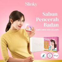 Sabun Susu Collagen SLINKY - Pemutih Badan Cerah Alami Original BPOM 55 gr