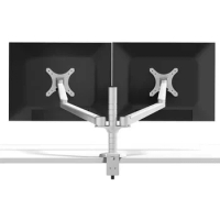 aluminum OA-4S 10-27" Double arm dual screen desktop mount monitor table stand pad desk mount stand monitor bracket shelf