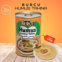 Hummus with Tahina 400g Burcu Popular Arabic Dip for Meal Prep
