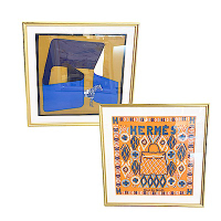 HERMES 愛馬仕限量絲巾畫(絲巾尺寸42*42cm 含框尺寸50*50cm)(多款多色)(均一價)