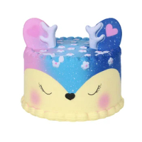 Jumbo Kawaii Squishy Galaxy Deer Cake Bread Squishies Squeeze Squishi Squish Toy Slow Rising For Relieves Stress Toys For Kids