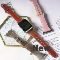 【蘋果庫Apple Cool】Apple Watch S7/6/SE/5/4 38/40/41mm 縮腰回扣真皮帶