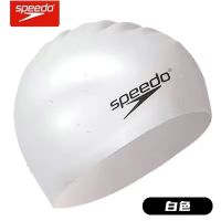 Speedo Mũ bơi Speedo silicone chống nước kích thước lớn cho nam và nữ tóc dài không gây chật mũ tập