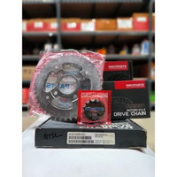 GEARSET PLUS RANTAI SET HONDA TIGER ORIGINAL INDOPART 13T 43T 520 106