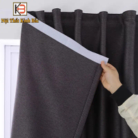 [ Rèm Dán Tường  KB03] Rèm cửa dán tường ,rèm dán vải thô cản nắng 100%