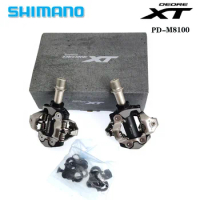 Shimano DEORE XT PD-M8100 Pedal Mountain Bike Self-locking Pedal With SH51 Cleats MTB Components Bicycle Racing Cycling Parts