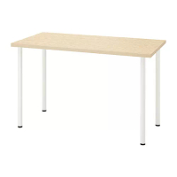MITTCIRKEL/ADILS 書桌/工作桌, 松木效果 白色, 120x60 公分