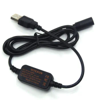USB Power DC Cable 5.5*2.1mm Female Fit for Olympus Digital Cameras OM-D E-M5 II 2 E-M1 PEN E-P5