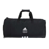 【adidas 愛迪達】大型圓筒包-側背包 裝備袋 手提包 肩背包 39L 愛迪達 黑白(HC7272)
