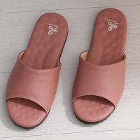 維諾妮卡 優質乳膠室內皮拖鞋-粉紅