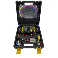 New Style R410A/R32/R134A/R22 Manifold Pressure Gauge Set Diagnostic Manifold Measurement Kit