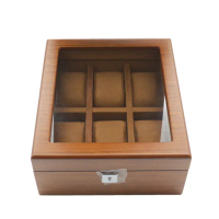 【STAR TIME】原木色手錶收納盒 6入 木盒 收藏盒 飾品收納 情人節(WB001-6)