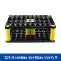 18650 8*10 Lithium Cell Battery Holder Case Holder Batteries Holder Bracket DIY Anti Vibration Plastic Cylindrical Battery Pack