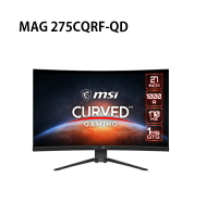 【最高現折268】MSI 微星 MAG 275CQRF-QD 27型/2K/170hz/1ms/VA 曲面電競螢幕