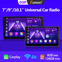 Eunavi 2 DIN Car Radio Multimedia Player Android Stereo GPS For Toyota Volkswagen Hyundai Kia Nissan Honda Lada 2din Carplay7''