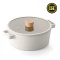 Neoflam FIKA系列 22cm 鑄造雙耳低湯鍋 EK-FG-C22I (韓國製)