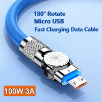 Micro USB 100W 3A  Super Fast Charging Data Cable For Samsung Galaxy S7 Edge S6 Note 6/5 Sony Kindle PS4 Power Bank USB Cable