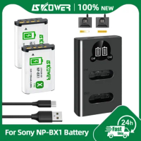 NP-BX1 Battery For Sony Camera FDR-X3000R ZV-1 RX100 M7 M6 AS300 HX400 HX60 WX350 HDR-AS300R DSC-WX500 With NPBX1 Dual Charger