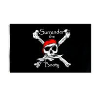 90X150cm Pirate Jolly Roger Surrender The Booty Flag For Decoration
