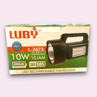 Senter Luby 12 watt Tahan Hingga 10 Jam Baterai Cas Ulang Cepat L 2693 Lampu Emergency LED