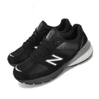 NEW BALANCE NB 990 慢跑鞋 寬楦 運動 男鞋 總統鞋 輕量 透氣 避震 路跑 黑 灰(M990BK5-2E)