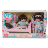 【ToysRUs 玩具反斗城】Baby Blush親親寶貝 雙胞胎娃娃照顧禮盒組