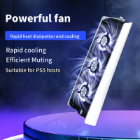 Upgraded For PS5 Cooling Fan Quiet Cooler Fan LED Light USB3.0 Hubs For Playstation 5 Disc &amp; Digital Edition Console Accessories