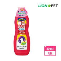 【LION獅王】LION日本獅王 貓用蘋果蜜保濕沐浴精330ml –紅瓶2入