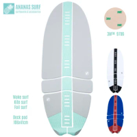Ananas Surf Wakesurf Skimboard Foilboard Kitesurfboard Deck Carpets Pads Set EVA Nonslip Traction Front Tail Grip Pad
