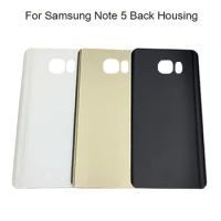 For SAMSUNG Galaxy Note 5 Back Glass Battery Cover Door Housing For SAMSUNG Note 5 Battery Cover Note5 N920F Rear Glass Case