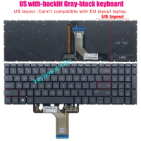 New US black backlit keyboard For HP x360 Convertible 15-ER**** laptop