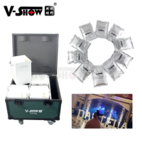 V-SHOW 4pcs With Case And 10 Bags Ti Powder 750W Spark Firework Cold Machine DJ Disco Stage Effect Wedding Machine DMX Remote