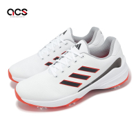 adidas 高爾夫球鞋 ZG23 男鞋 白 黑 紅 輕量 皮革 避震 鞋釘 高球 運動鞋 愛迪達 HP2223