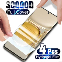 4Pcs Hydrogel Film Screen Protector For Huawei P30 P20 P40 P50 Pro For Huawei P30 P40 P50 Mate 30 20 40 Pro Lite Full Cover Film