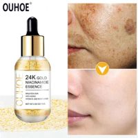 Niacinamide Face Serum Dark Spots Remover Hyaluronic Acid 24k Gold Facial Serum Fade Fine Lines Whitening Moisturizing Skin Care