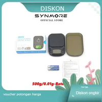 SynmoreTimbangan Emas Digital Original 500g Akurat 0.01g Mini Pocket Scale 500g-0.01g-Baterai