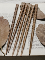 日式刺身尖頭復古筷子/蘇美爾文明浮雕紋理/印尼鐵木筷子出口日單
