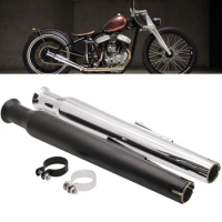 Retro Cafe racer Motorcycle Exhaust Muffler Pipe Modified Tail Exhaust System For CG125 GN125 cb400ss sr400