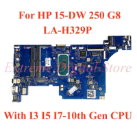 For HP 15-DW 250 G8 Laptop motherboard LA-H329P with I3 I5 I7-10th Gen CPU 100% Tested Fully Work