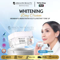 MS GLOW Whitening Day Cream 10 GR Mencerahkan Wajah SPF 30 Pelembab & Pencerah Kulit dengan Beeswax 