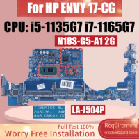 GPT70 LA-J504P For HP ENVY 17-CG Laptop Motherboard i5-1135G7 i7-1165G7 N18S-G5-A1 2G M15202-601 M15201-601 Notebook Mainboard