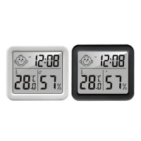 Digital Thermo-Hygrometer Indoor Room Thermometer Hygrometer LCD Screen Desktop