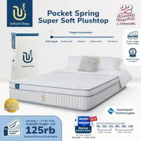 Uniland Sleep Kasur Pocket Spring Super Soft Plushtop 30cm 200 x 200