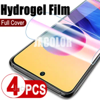 4pcs Full Cover Hydrogel Film For Xiaomi Redmi Note 10S 10 S 5G Pro For Note10Pro Note10 Note10S 10Pro 5 G Screen Protector 600D