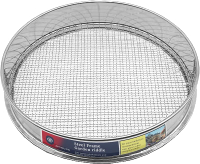 3PCS Soil Sifter Set with 5mm 3mm 1mm Mesh - Rock Garden Sieve for Sand Soil Compost | Metal Dirt