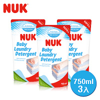 德國NUK-嬰兒洗衣精補充包750ml*3
