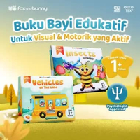Foxandbunny - Bundling Baby Book Insects + Vehicles | Soft Book Buku Kain Bayi 0+ Bulan Edukasi Anak