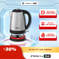 Ấm Siêu Tốc Tefal KI800D68 - 1.7 Lít - 1800W - Đế Xoay 360 Độ - Hàng Chính Hãng - Bảo Hành 24 Tháng