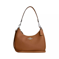 Coach Teri Hobo Bag Pebble Leather Light Saddle